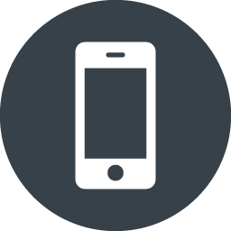 丸枠付きのスマートフォンのアイコン素材 2 商用可の無料 フリー のアイコン素材をダウンロードできるサイト Icon Rainbow