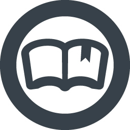 丸枠付きの本のアイコン素材 2 商用可の無料 フリー のアイコン素材をダウンロードできるサイト Icon Rainbow