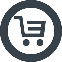 丸枠付きのショッピングカートのアイコン素材 1 商用可の無料 フリー のアイコン素材をダウンロードできるサイト Icon Rainbow