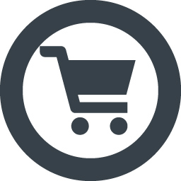 丸枠付きショッピングカートのアイコン素材 5 商用可の無料 フリー のアイコン素材をダウンロードできるサイト Icon Rainbow
