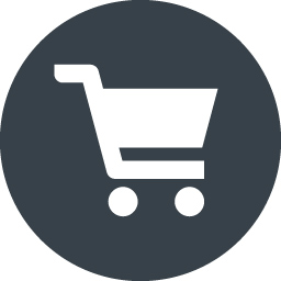 丸枠付きショッピングカートのアイコン素材 6 商用可の無料 フリー のアイコン素材をダウンロードできるサイト Icon Rainbow