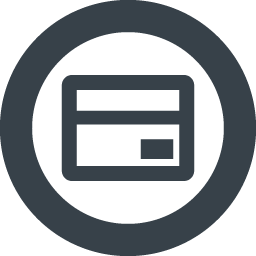 丸枠付きのクレジットカードのアイコン素材 1 商用可の無料 フリー のアイコン素材をダウンロードできるサイト Icon Rainbow