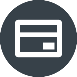丸枠付きのクレジットカードのアイコン素材 2 商用可の無料 フリー のアイコン素材をダウンロードできるサイト Icon Rainbow