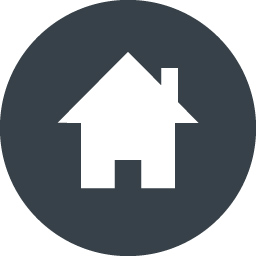 丸枠付きの家のアイコン素材 2 商用可の無料 フリー のアイコン素材をダウンロードできるサイト Icon Rainbow