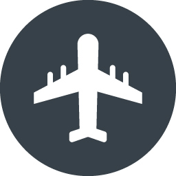 丸枠付きの飛行機のアイコン素材 4 商用可の無料 フリー のアイコン素材をダウンロードできるサイト Icon Rainbow