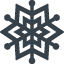 雪の結晶のアイコン素材 2