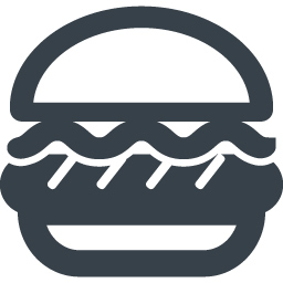 ハンバーガーのイラストアイコン素材 1 商用可の無料 フリー のアイコン素材をダウンロードできるサイト Icon Rainbow