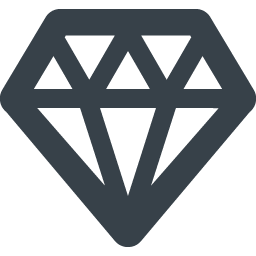 ダイヤモンドのアイコン素材 1 商用可の無料 フリー のアイコン素材をダウンロードできるサイト Icon Rainbow