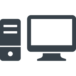 デスクトップパソコンのアイコン素材 2 商用可の無料 フリー のアイコン素材をダウンロードできるサイト Icon Rainbow