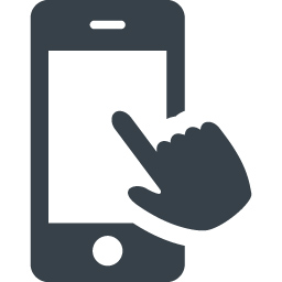 スマートフォンと指のイラストアイコン素材 商用可の無料 フリー のアイコン素材をダウンロードできるサイト Icon Rainbow