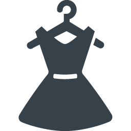 ハンガー付きのドレスのイラストアイコン素材 商用可の無料 フリー のアイコン素材をダウンロードできるサイト Icon Rainbow