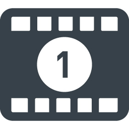 映画のフィルムのナンバーアイコン 1 商用可の無料 フリー のアイコン素材をダウンロードできるサイト Icon Rainbow