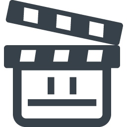 動画の再生マーク付き映画のカチンコのアイコン 4 商用可の無料 フリー のアイコン素材をダウンロードできるサイト Icon Rainbow