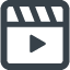 動画、movie用の再生アイコン 素材 4