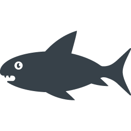サメのイラストアイコン素材 商用可の無料 フリー のアイコン素材をダウンロードできるサイト Icon Rainbow