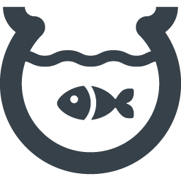 水槽と魚のアイコン素材 商用可の無料 フリー のアイコン素材をダウンロードできるサイト Icon Rainbow
