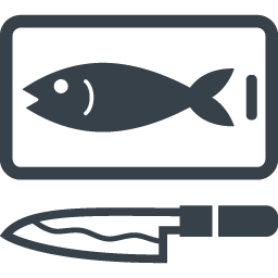 魚料理 魚さばきますのイラストアイコン素材 2 商用可の無料 フリー のアイコン素材をダウンロードできるサイト Icon Rainbow