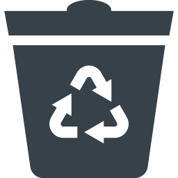 リサイクルマークの入ったゴミ箱のアイコン素材 1 商用可の無料 フリー のアイコン素材をダウンロードできるサイト Icon Rainbow