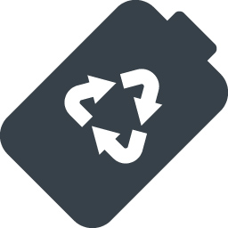 リサイクル電池のアイコン素材 商用可の無料 フリー のアイコン素材をダウンロードできるサイト Icon Rainbow