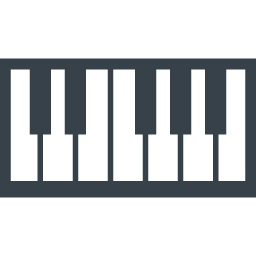 ピアノの鍵盤のアイコン素材 1 商用可の無料 フリー のアイコン素材をダウンロードできるサイト Icon Rainbow
