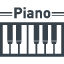 ピアノの鍵盤アイコン素材 3
