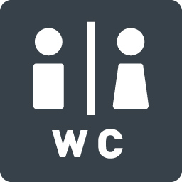 トイレなどで使える男女のシルエットアイコン素材 6 商用可の無料 フリー のアイコン素材をダウンロードできるサイト Icon Rainbow