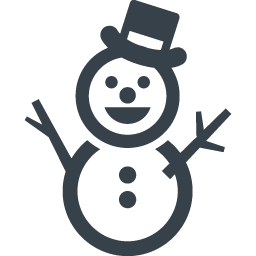 帽子の雪だるまのイラストアイコン素材 3 商用可の無料 フリー のアイコン素材をダウンロードできるサイト Icon Rainbow