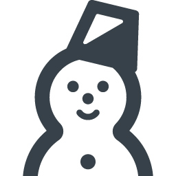 バケツをかぶってる雪だるまのアイコン素材 商用可の無料 フリー のアイコン素材をダウンロードできるサイト Icon Rainbow