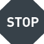 STOPの標識のアイコン素材 1