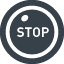 STOPの標識のアイコン素材 5