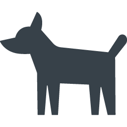 犬のシルエットのアイコン素材 1 商用可の無料 フリー のアイコン素材をダウンロードできるサイト Icon Rainbow