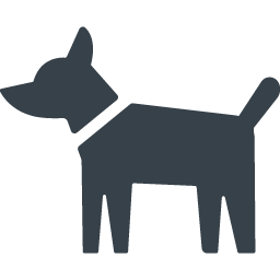 犬のシルエットの無料アイコン素材 3 商用可の無料 フリー のアイコン素材をダウンロードできるサイト Icon Rainbow