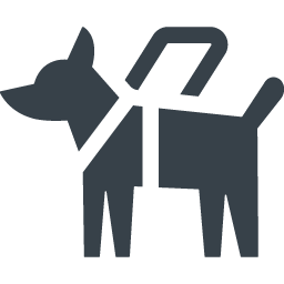 盲導犬のフリーアイコン素材 2 商用可の無料 フリー のアイコン素材をダウンロードできるサイト Icon Rainbow