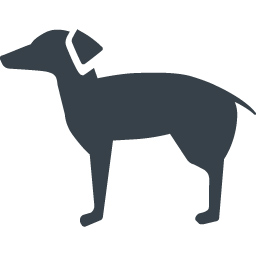 猟犬っぽいスマートな犬のアイコン素材 商用可の無料 フリー のアイコン素材をダウンロードできるサイト Icon Rainbow