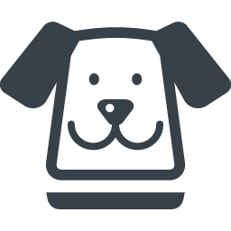 かわいい犬の顔のイラストアイコン素材 2 商用可の無料 フリー のアイコン素材をダウンロードできるサイト Icon Rainbow