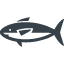 マグロ系の大型の魚のアイコン 1