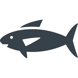 マグロ系の大型の魚のアイコン 2 商用可の無料 フリー のアイコン素材をダウンロードできるサイト Icon Rainbow