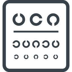 視力検査表のアイコン素材 商用可の無料 フリー のアイコン素材をダウンロードできるサイト Icon Rainbow