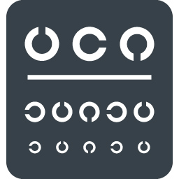 視力検査表のアイコン素材 2 商用可の無料 フリー のアイコン素材をダウンロードできるサイト Icon Rainbow