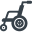 車椅子のアイコン素材 1