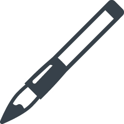 書道の筆のアイコン素材 商用可の無料 フリー のアイコン素材をダウンロードできるサイト Icon Rainbow