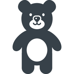 クマのぬいぐるみのアイコン無料素材 1 商用可の無料 フリー のアイコン素材をダウンロードできるサイト Icon Rainbow