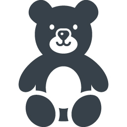 テディベア風のクマの無料アイコン素材 1 商用可の無料 フリー のアイコン素材をダウンロードできるサイト Icon Rainbow