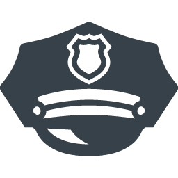 警察官の帽子の無料アイコン 1 商用可の無料 フリー のアイコン素材をダウンロードできるサイト Icon Rainbow