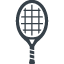 テニス・バドミントンのラケットの無料アイコン素材 1