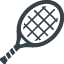 テニス・バドミントンのラケットの無料アイコン素材 2