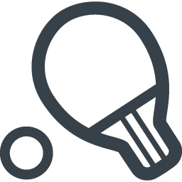 卓球のラケットの無料アイコン素材 2 商用可の無料 フリー のアイコン素材をダウンロードできるサイト Icon Rainbow