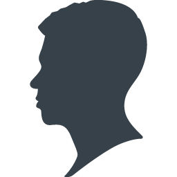男性の横顔シルエットアイコン 1 商用可の無料 フリー のアイコン素材をダウンロードできるサイト Icon Rainbow