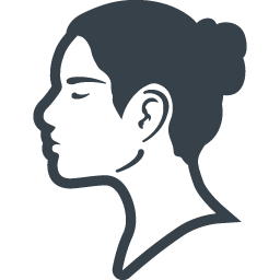 目を閉じている女性の横顔アイコン素材 1 商用可の無料 フリー のアイコン素材をダウンロードできるサイト Icon Rainbow