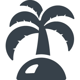 ヤシの木の無人島アイコン素材 3 商用可の無料 フリー のアイコン素材をダウンロードできるサイト Icon Rainbow